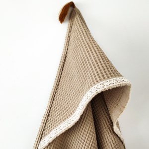 Ręcznik z kapturkiem - ciemny beż