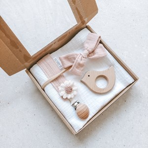 Box prezentowy dla dziewczynki - biel